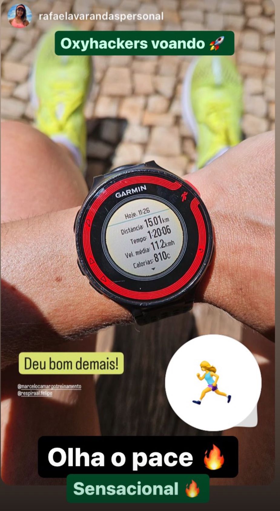 Pódio em prova de trail running