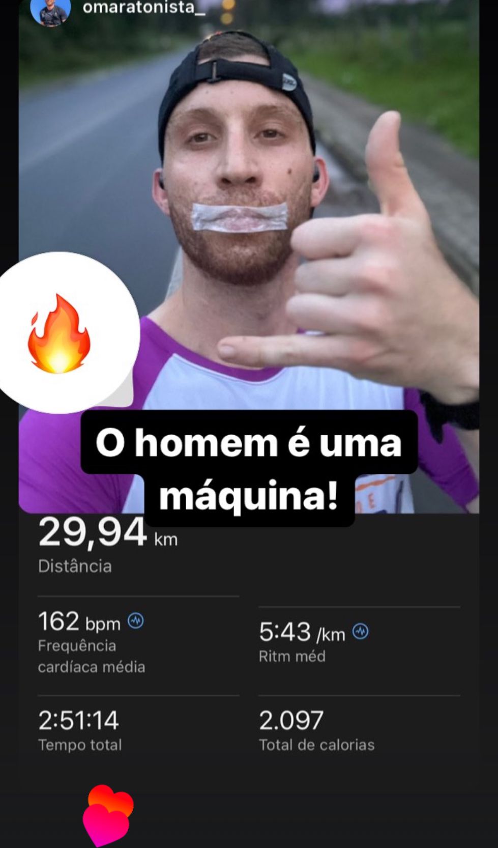 Treino registrado no relógio — depoimento OxyHackers